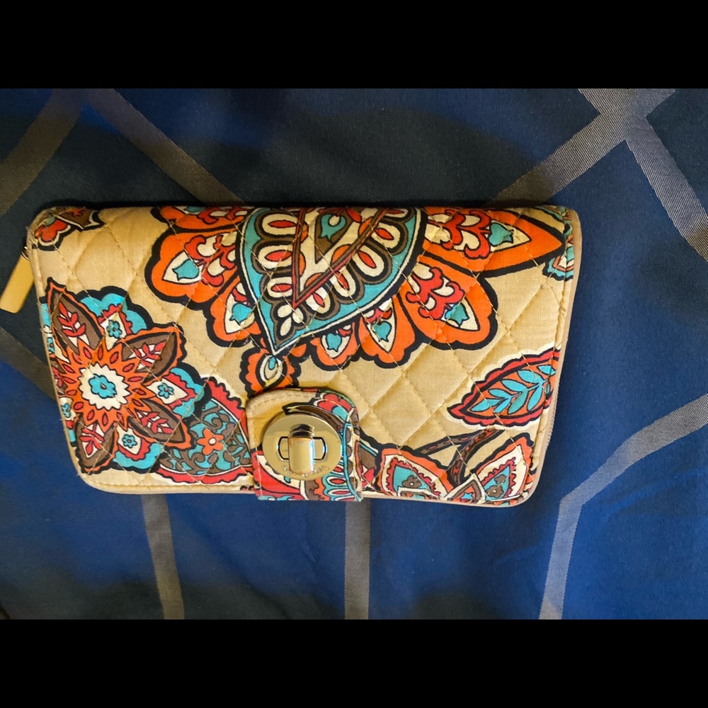 Vera Bradley Dessert Floral Turlock Wallet